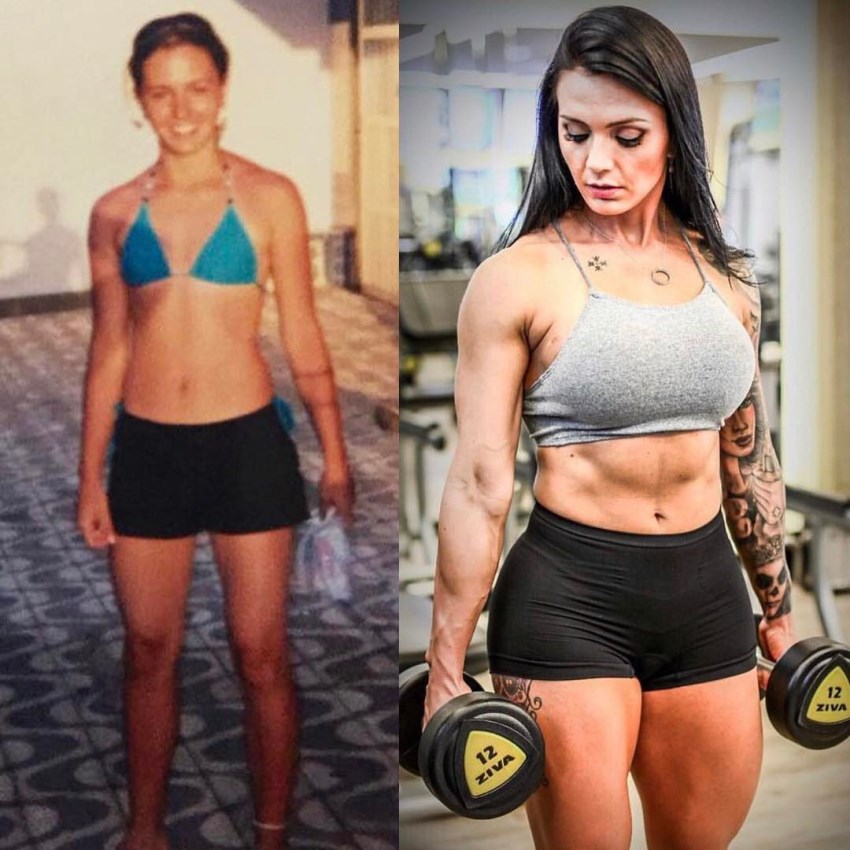 Renata Costa0s transformation in fitness before-after