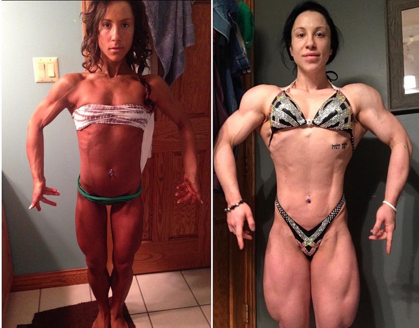 Chloe Sannito's fitness transformation before-after