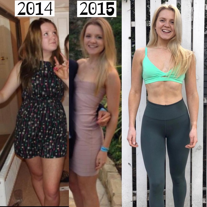 Lauren Tickner's amazing fitness transformation from 2014 to today